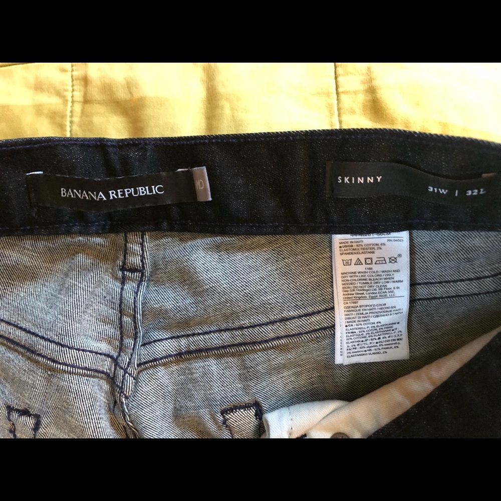 WORN ONCE Banana Republic Skinny Denim Jeans 31x32